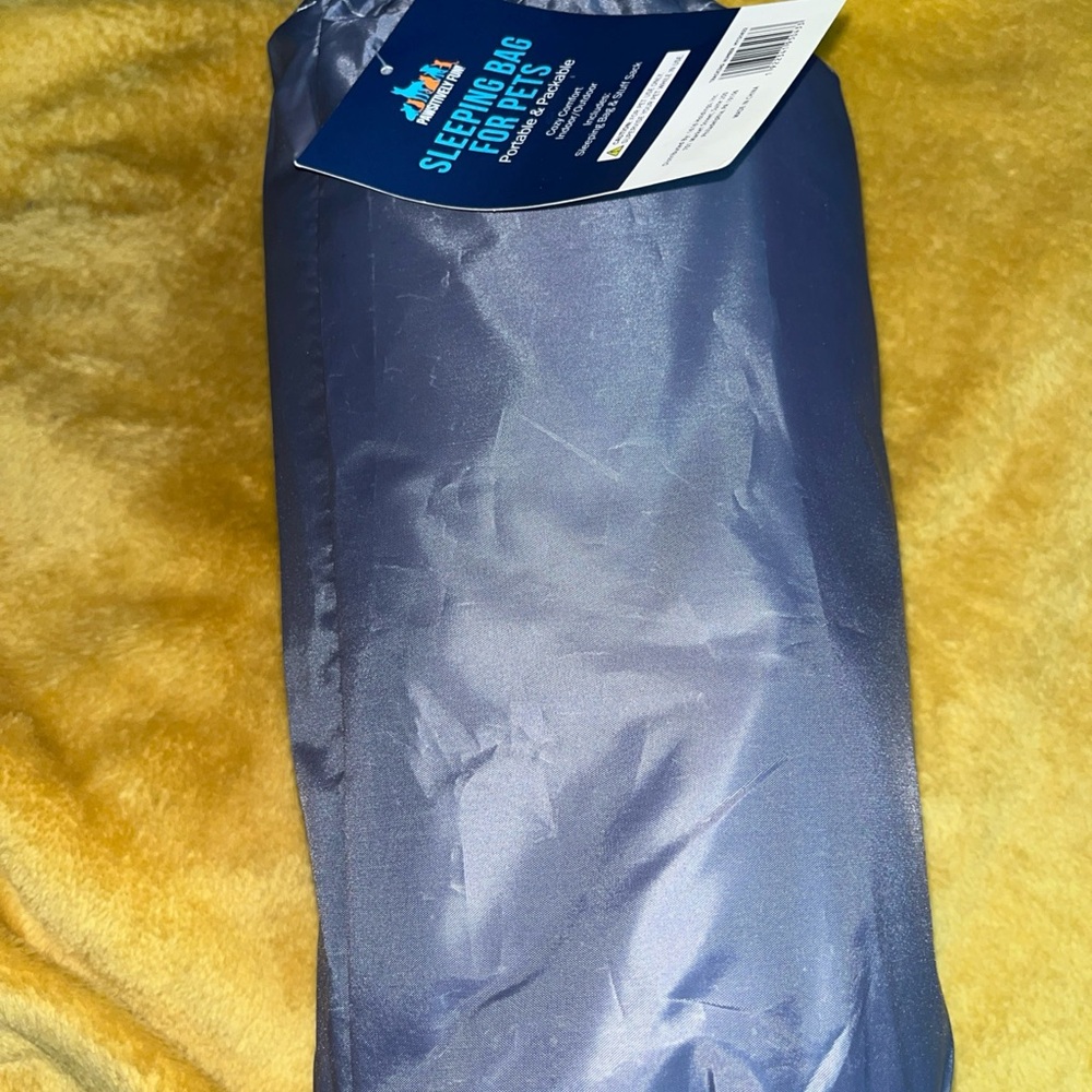 Pawsitively Posh Green Purple interior Pet Sleeping Bag